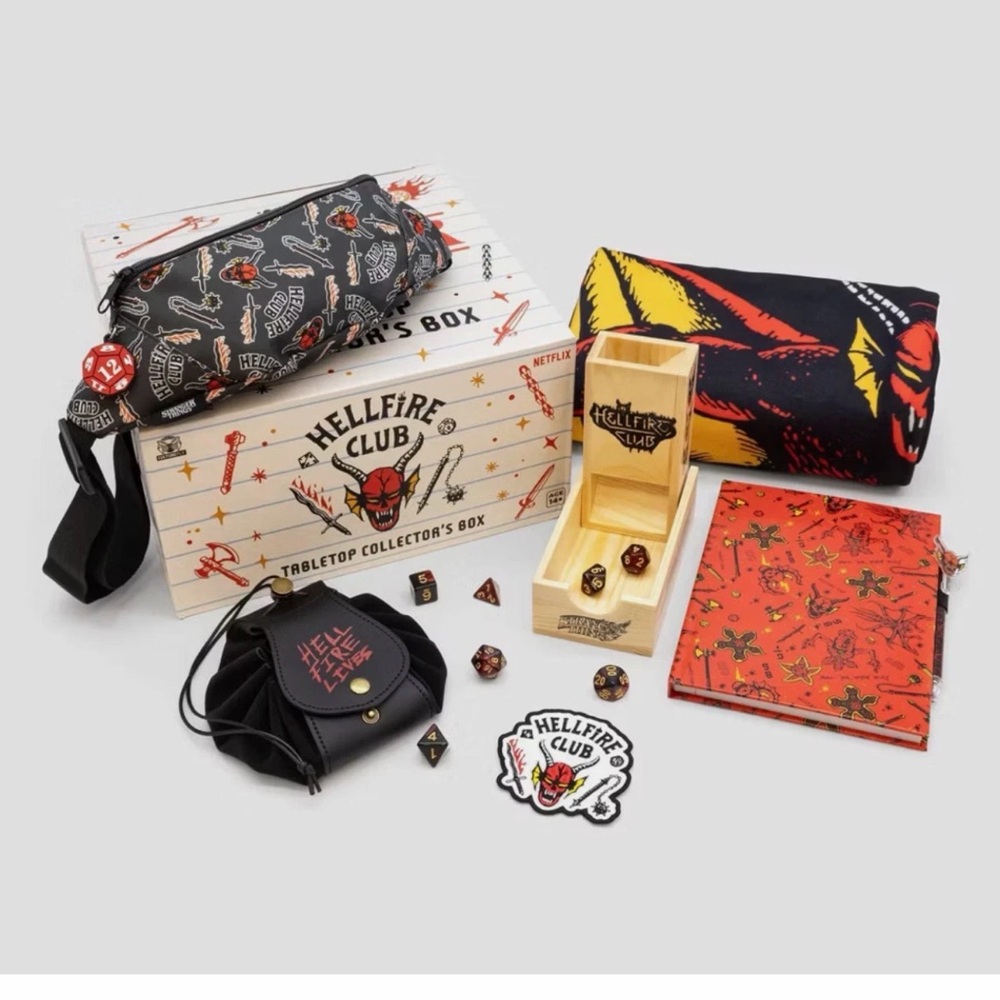 Netflix Stranger Things Tabletop Collector's Box - Red and Gray